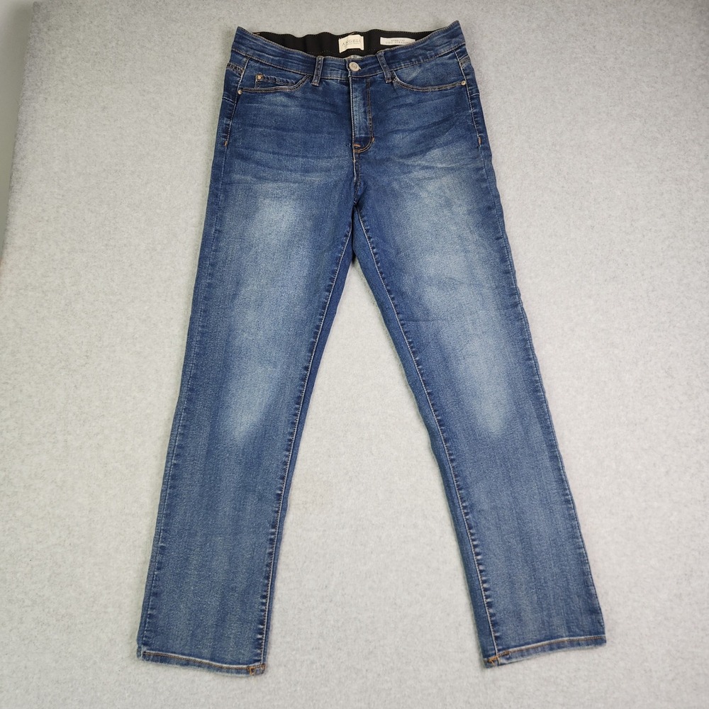 Angels Forever Young Jeans Womens 10/30 Blue Denim Everluxe Lift Straight Leg